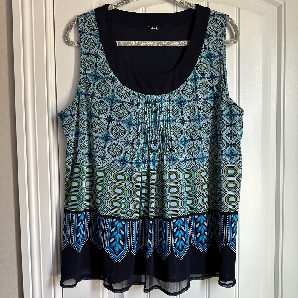 Medallion boho print tank
